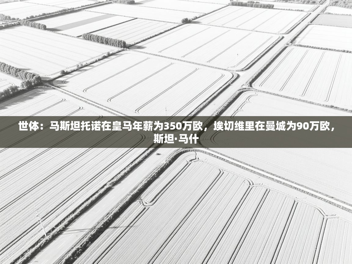 世体:马斯坦托诺在皇马年薪为350万欧,埃切维里在曼城为90万欧,斯坦·马什 第2张
